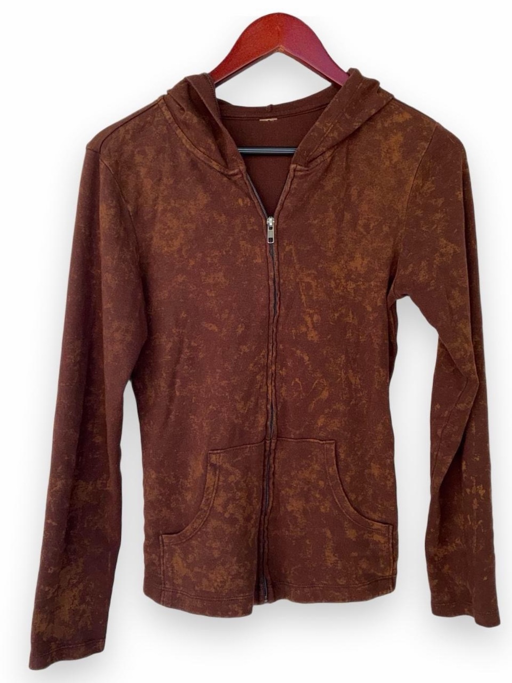 Women’s Brown Hooded Zip Jacket
